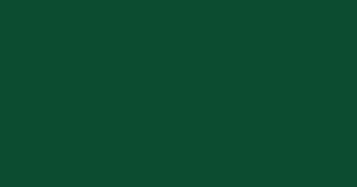 #0c4b2f bottle green color image