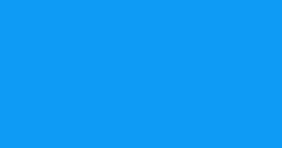 #0c9df7 dodger blue color image