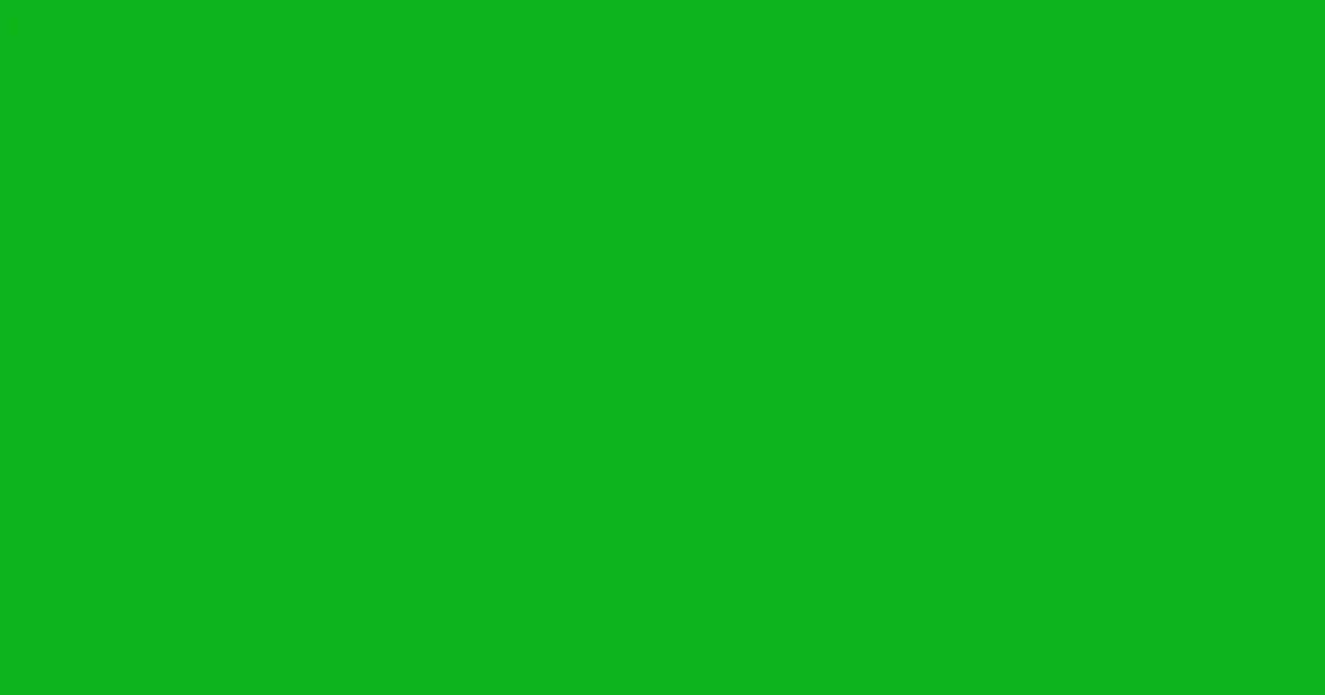 #0cb51d slimy green color image