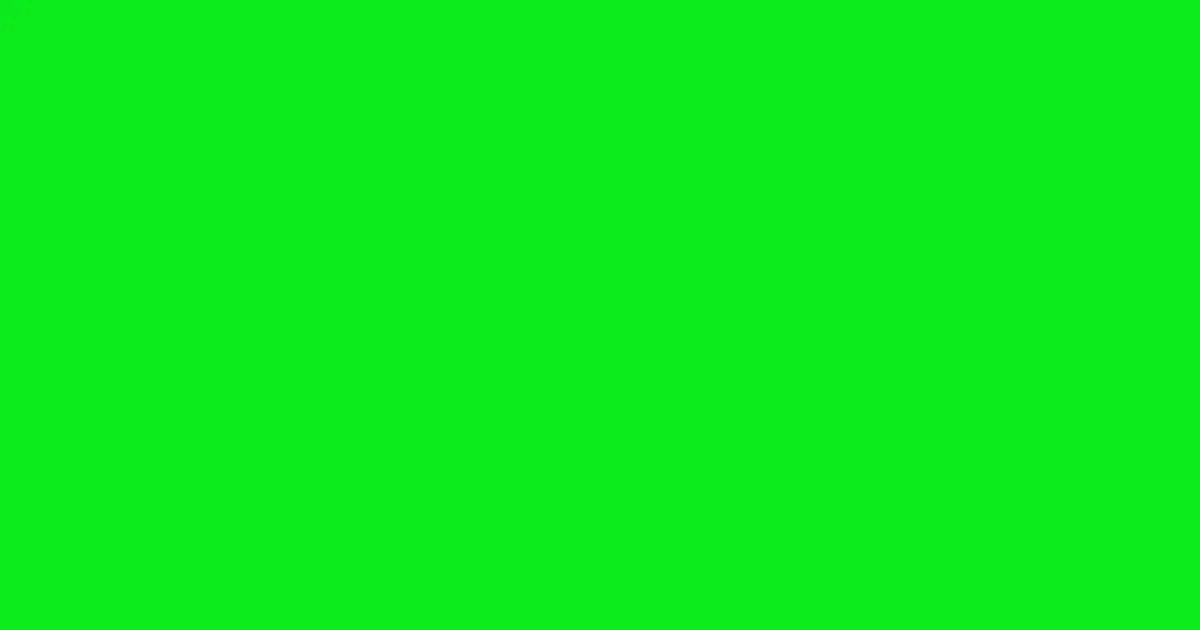 #0cea1b green color image