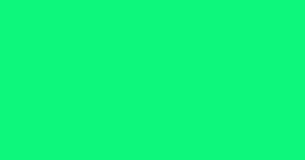 #0cf77a spring green color image