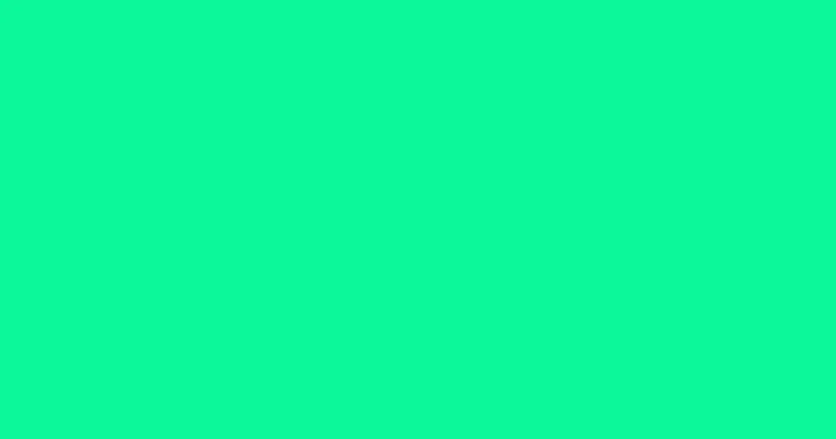 #0cf79a spring green color image