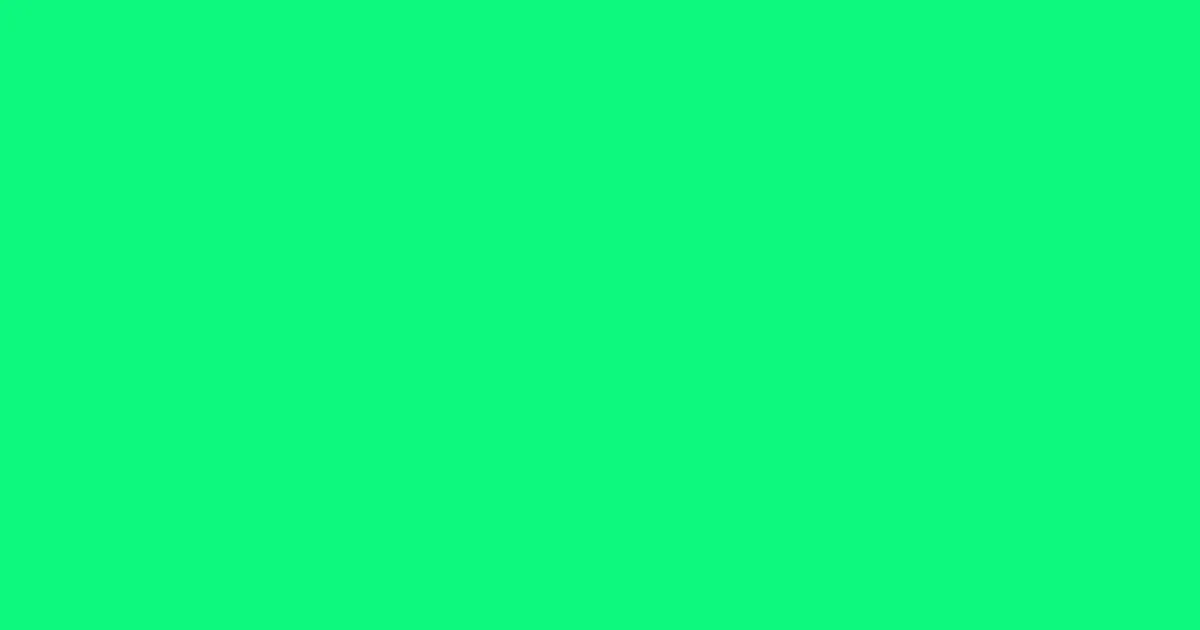 #0cf87e spring green color image