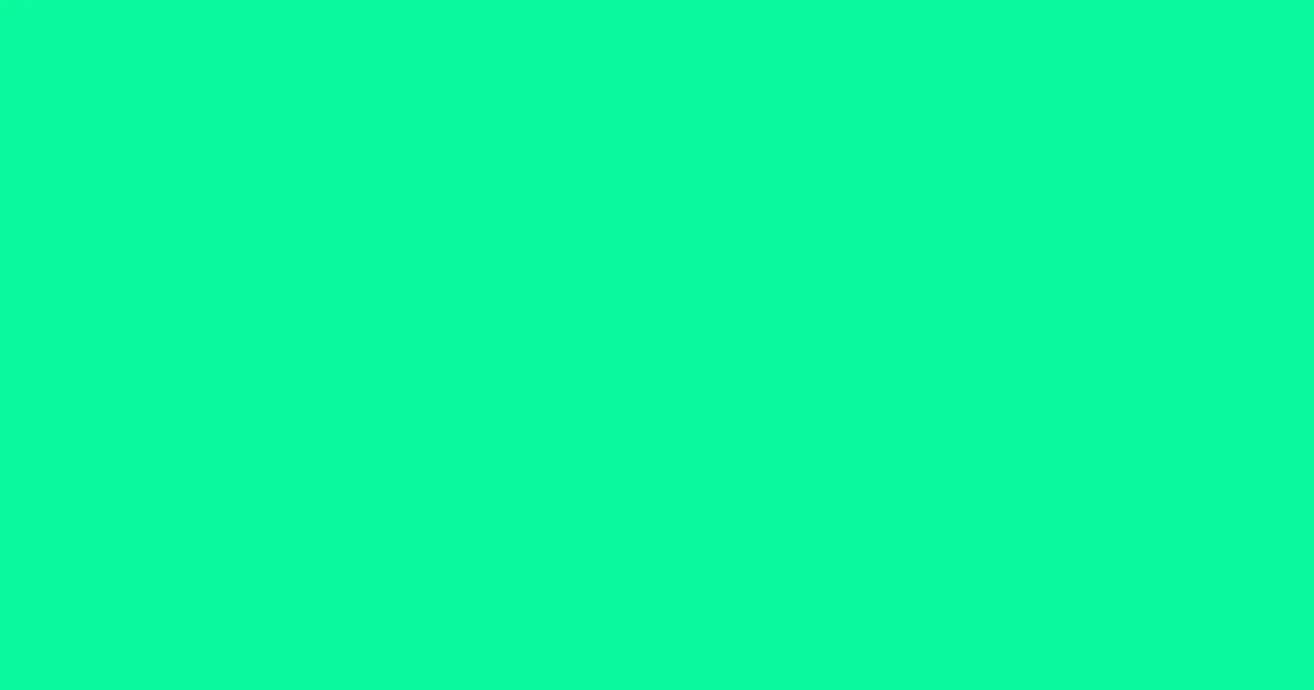 #0cf99e spring green color image