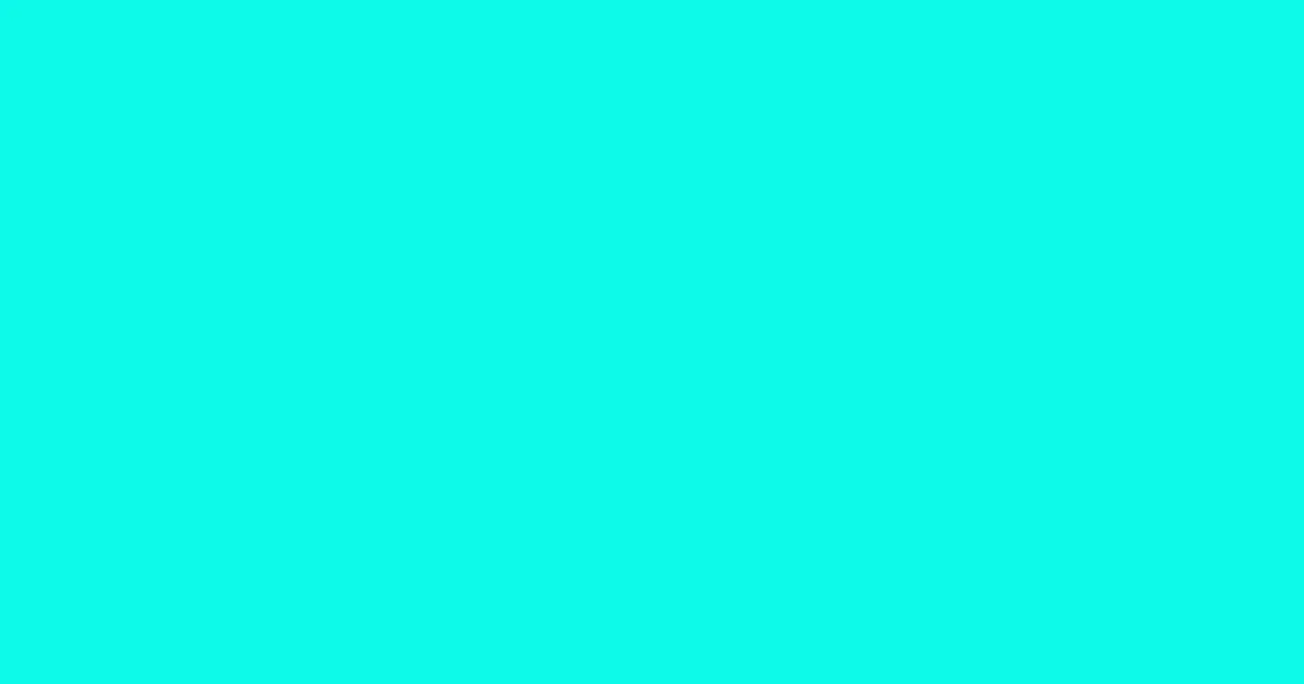 #0cf9ea bright turquoise color image