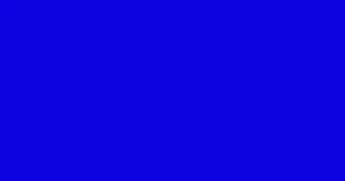 #0d01df dark blue color image