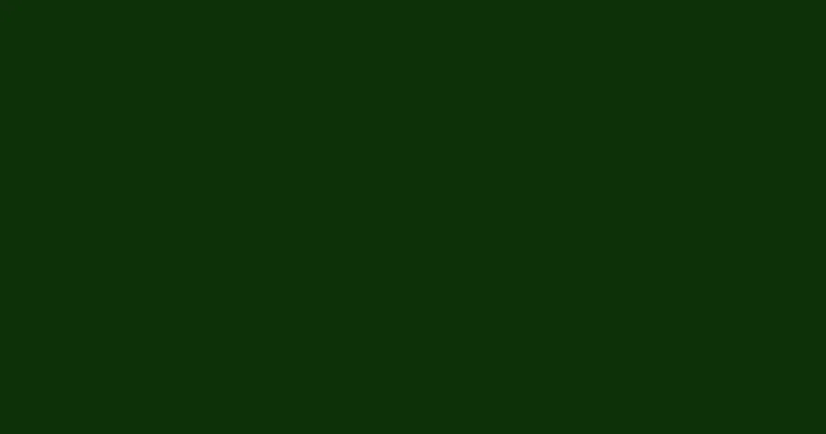 #0d3207 dark fern color image