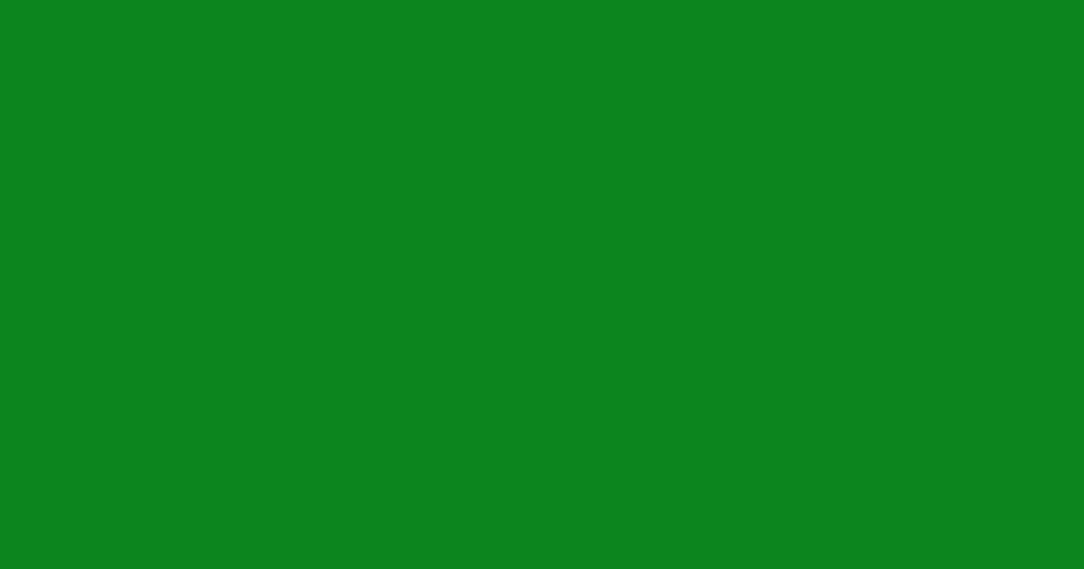 #0d851f slimy green color image