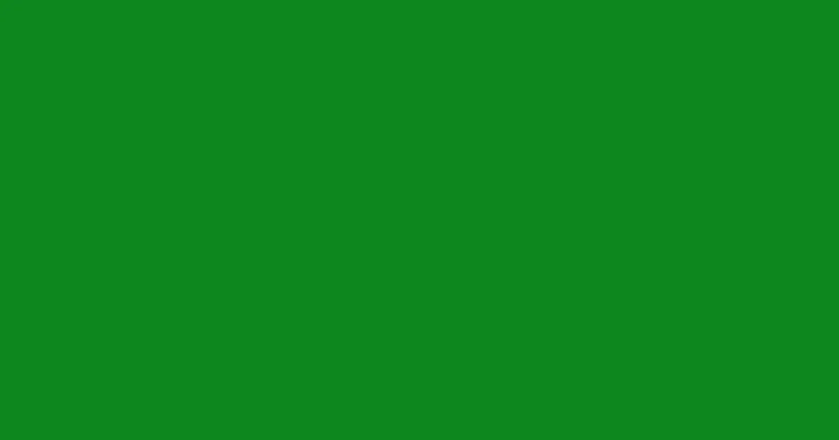 #0d871f slimy green color image