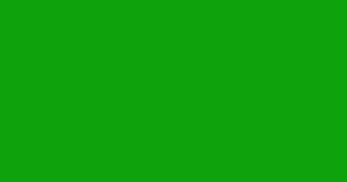 #0da30d slimy green color image