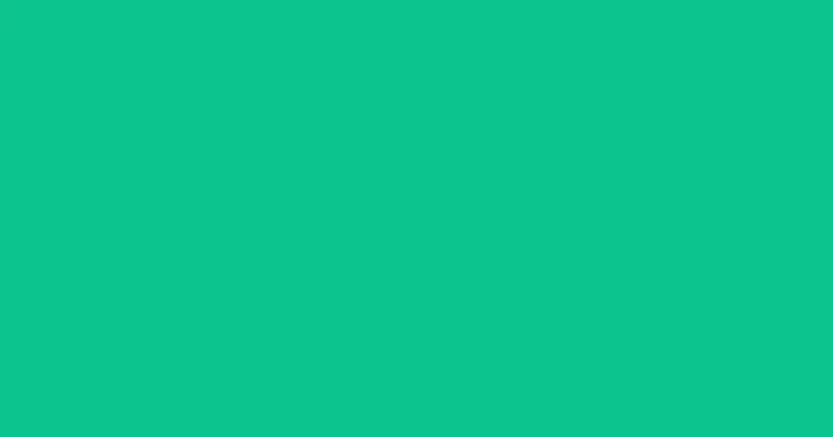 #0dc48d emerald color image