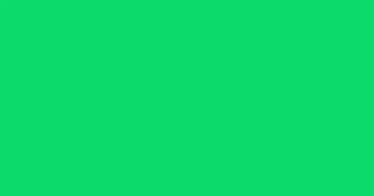 #0ddb6d malachite color image