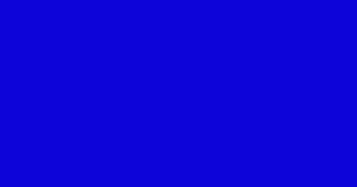 #0e04da dark blue color image