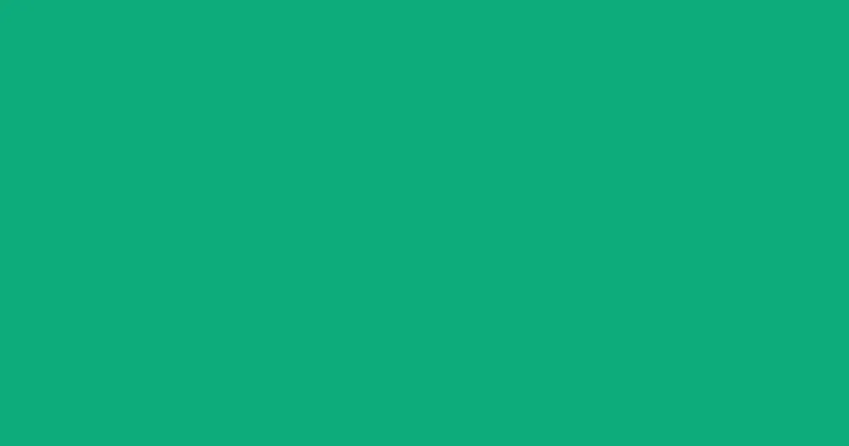 #0eac7b emerald color image