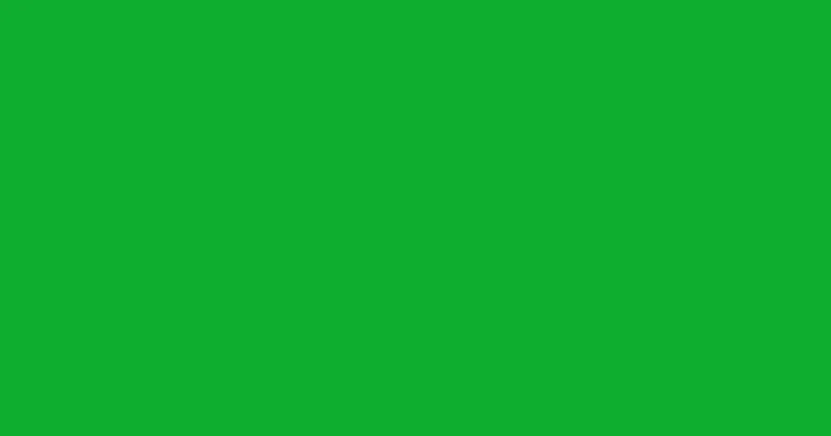 #0eae2e slimy green color image