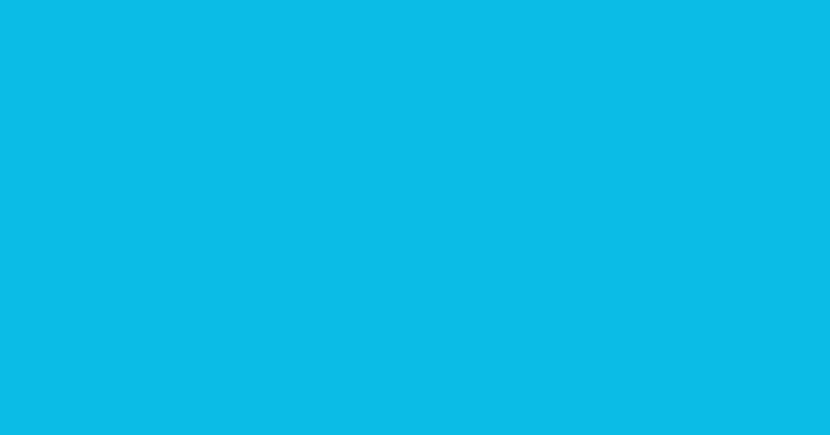#0ebce6 bright turquoise color image