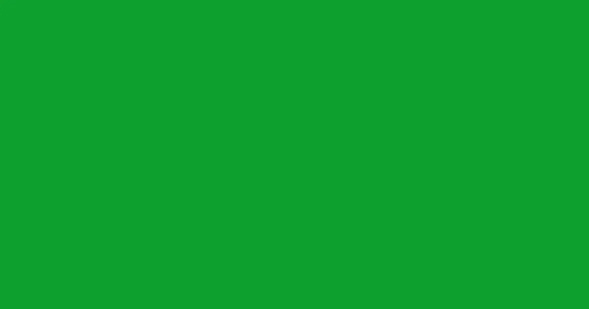 #0fa02f slimy green color image