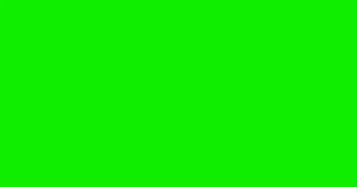 #0fee00 green color image