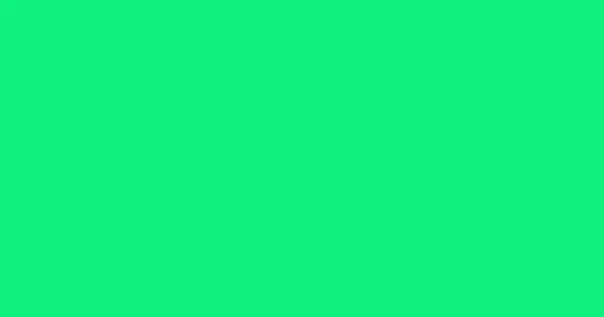 #0ff17f spring green color image