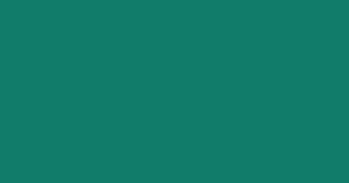 #107c68 pine green color image