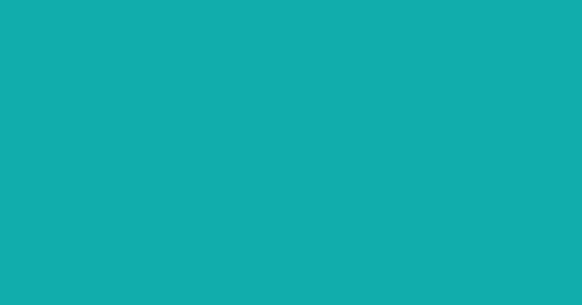#10abab teal blue color image