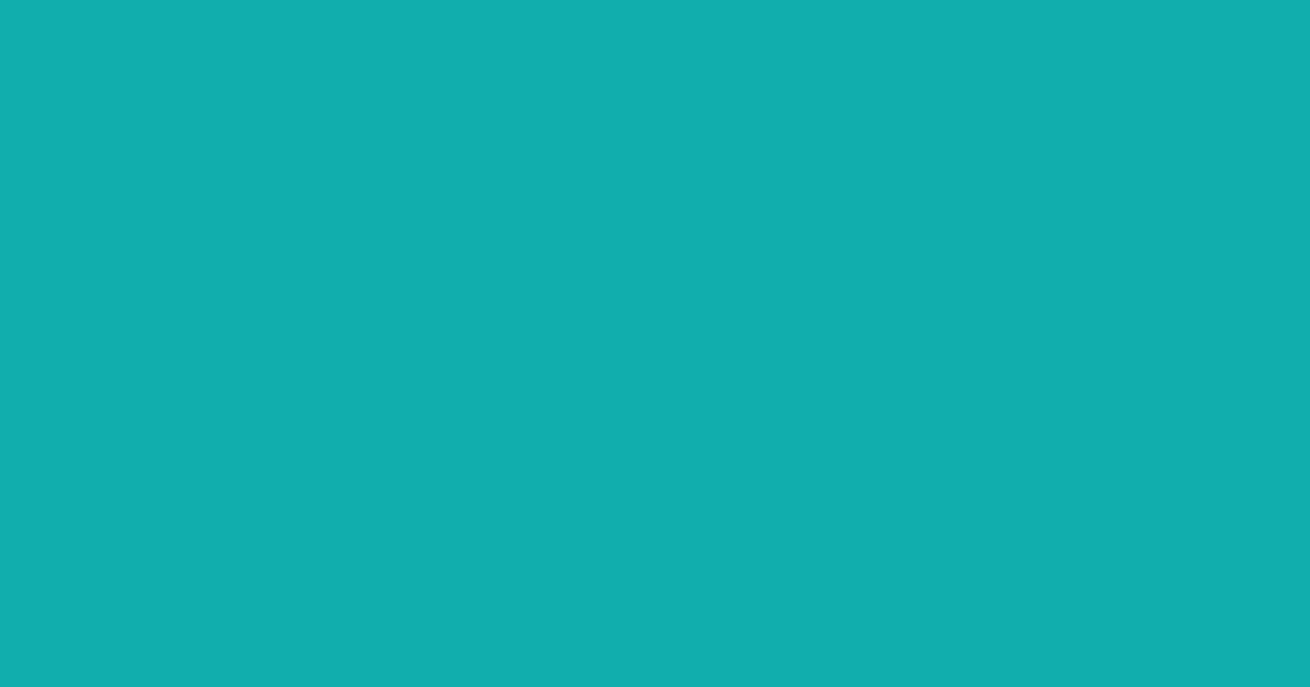 #10aeac teal blue color image