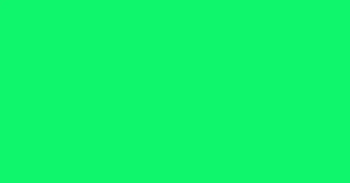 #10f56c spring green color image