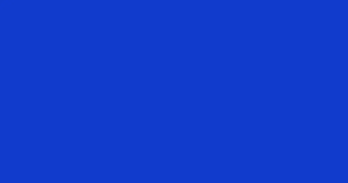 #113acd persian blue color image