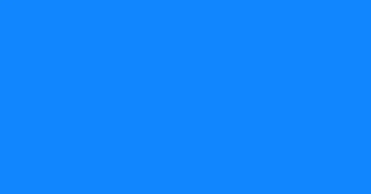 #1186fe dodger blue color image