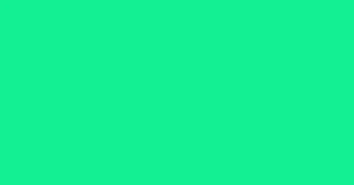 #11f190 spring green color image