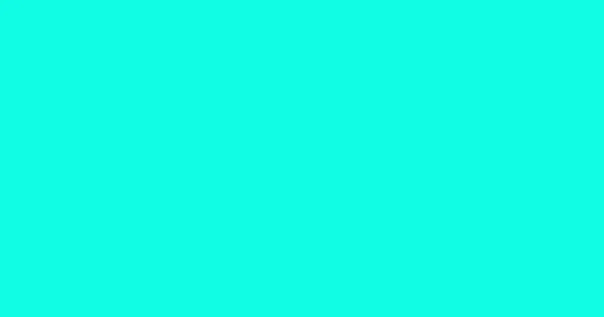 #11fce4 bright turquoise color image