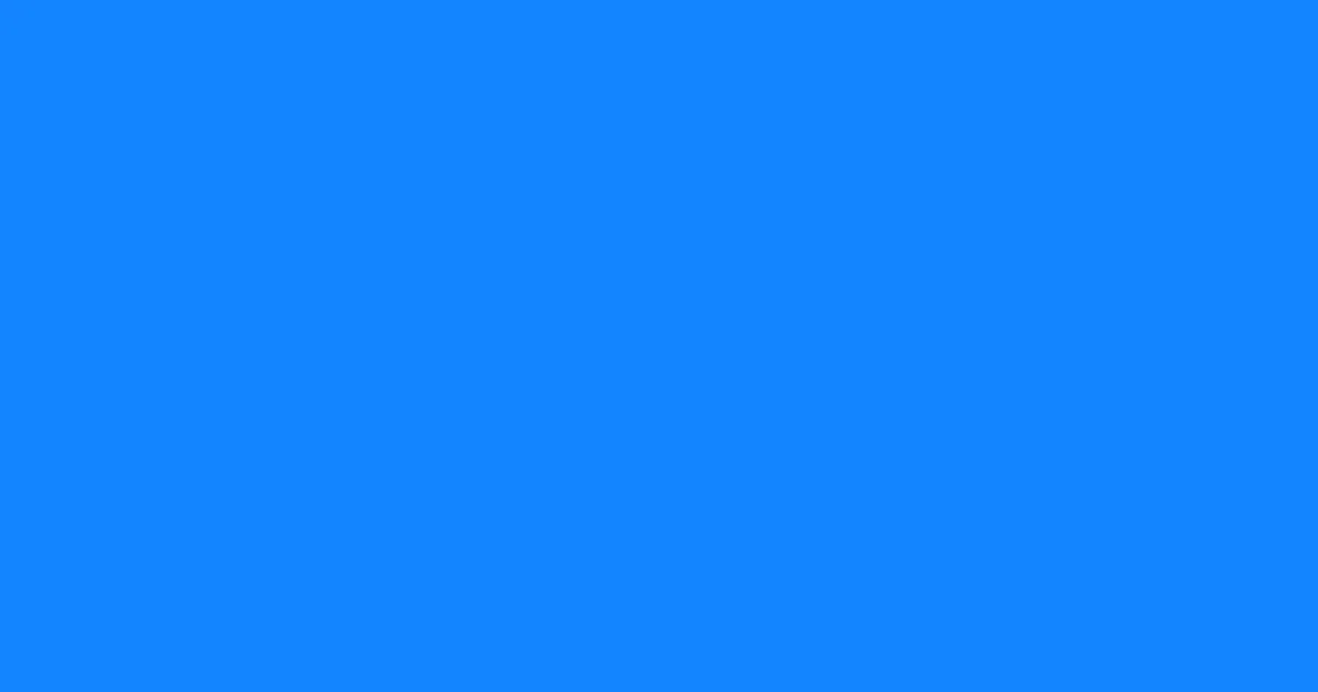 #1285ff dodger blue color image