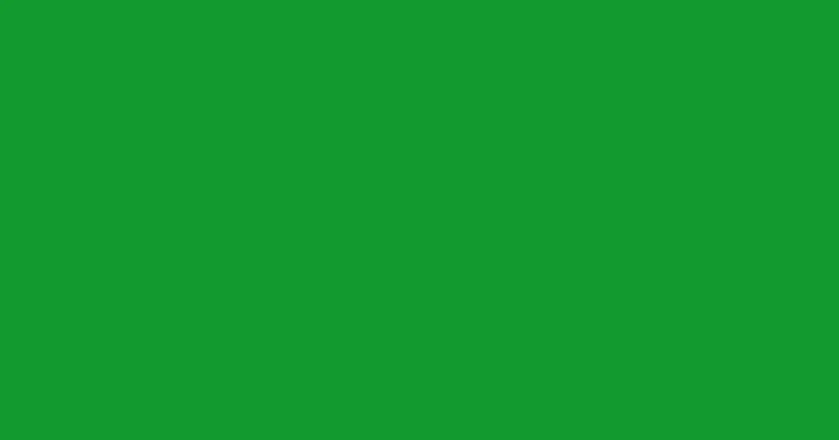 #129a2e slimy green color image