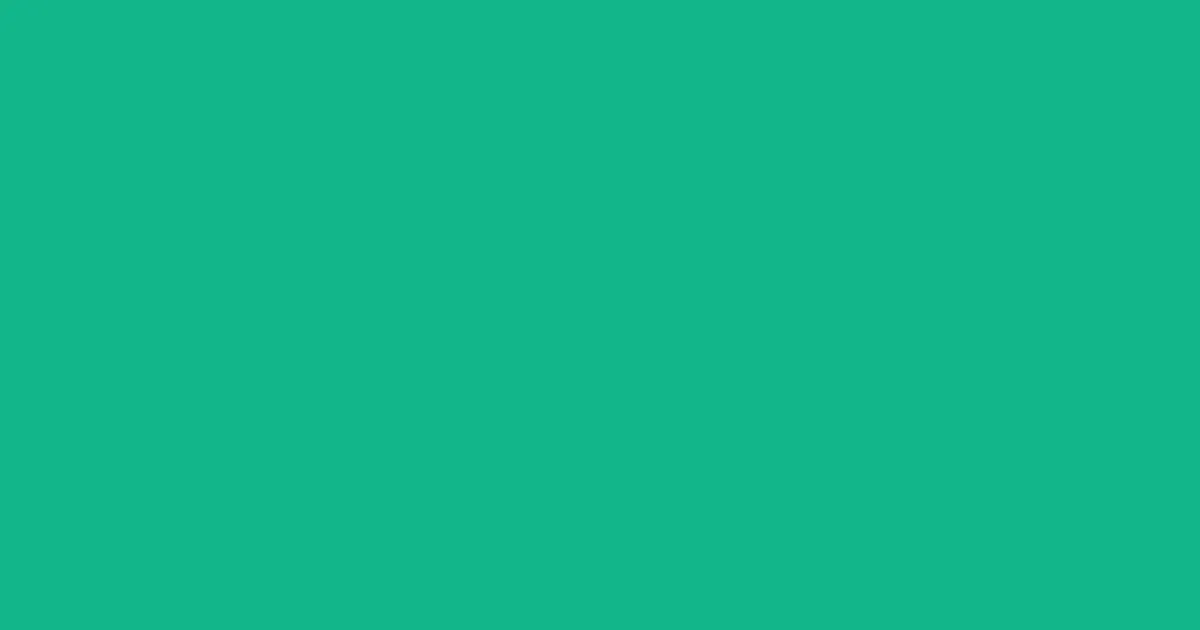#12b68a emerald color image