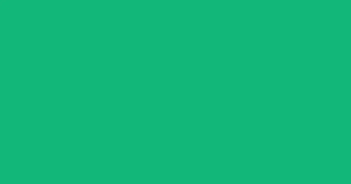 #12b87a emerald color image
