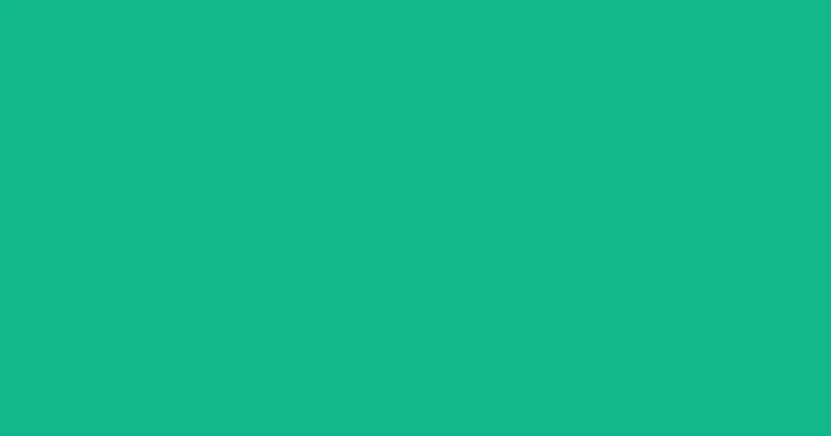 #12b88c emerald color image