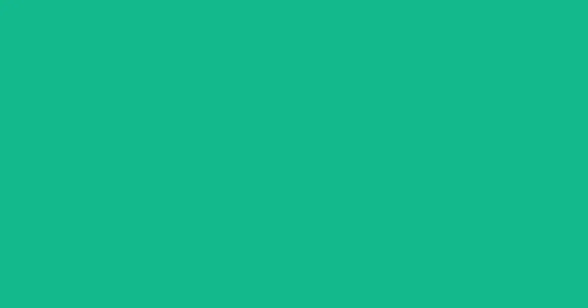 #12b98b emerald color image