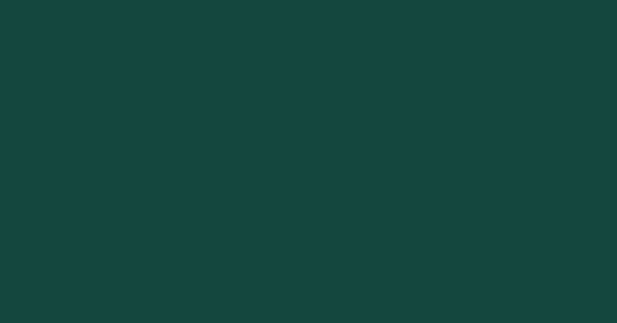 #13483c green pea color image