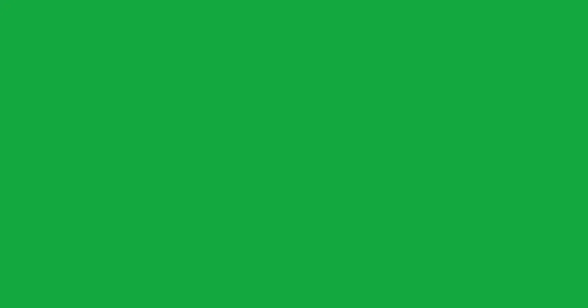 #13a83e slimy green color image