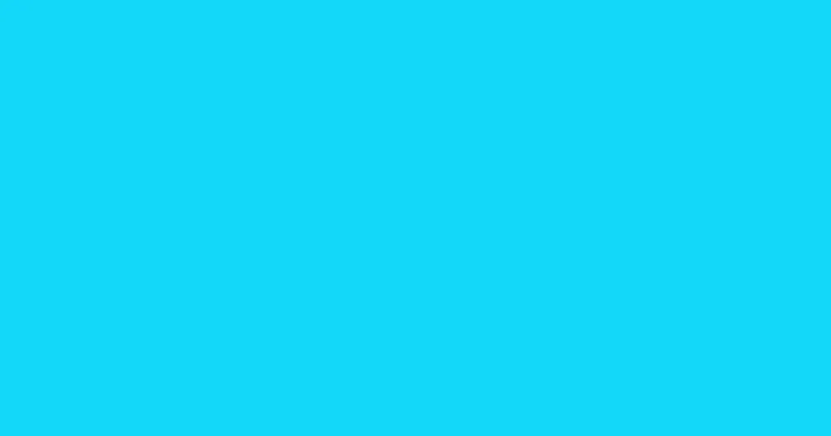 #13d7f9 bright turquoise color image