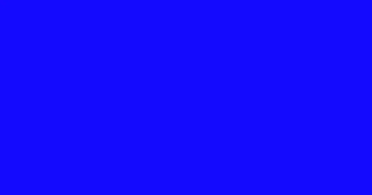 #140bfd blue color image