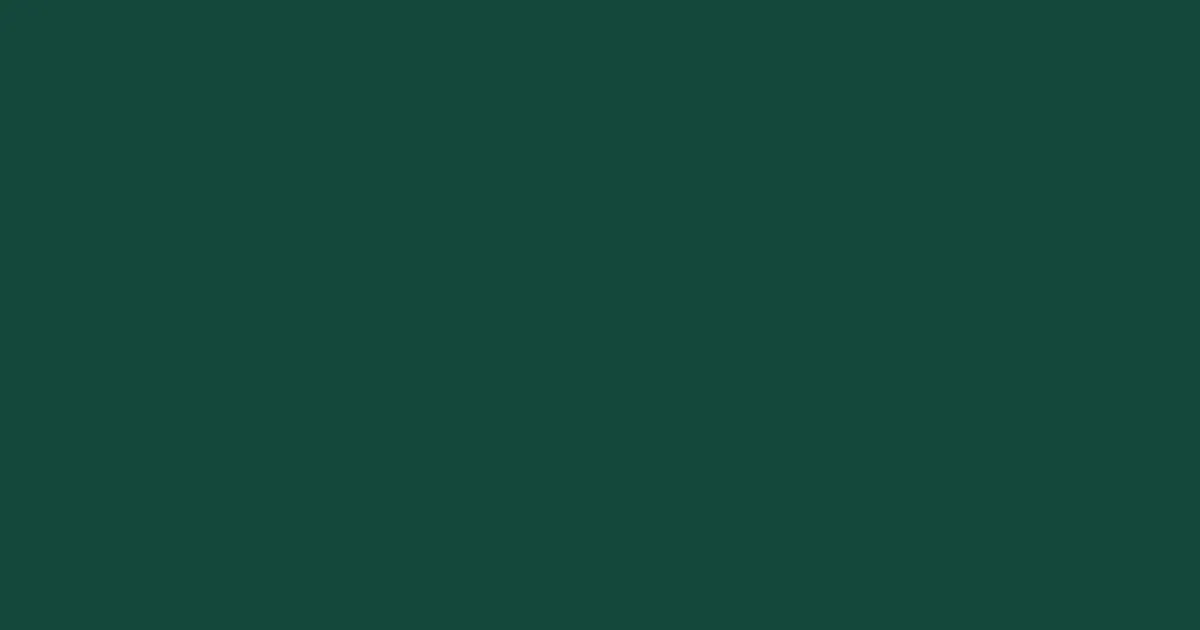 #14483b green pea color image