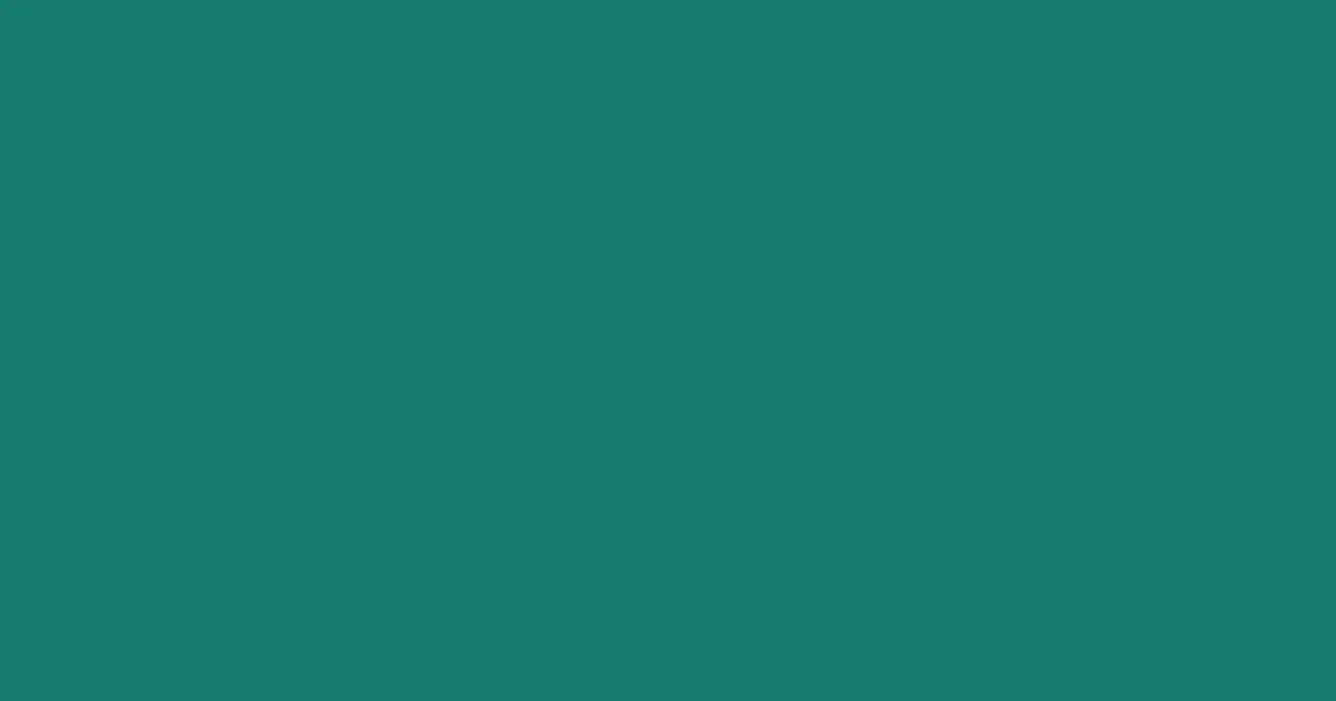 #147a6f pine green color image