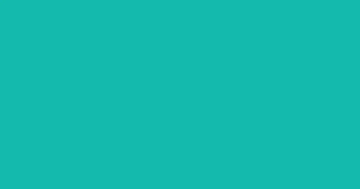 #14baac teal blue color image