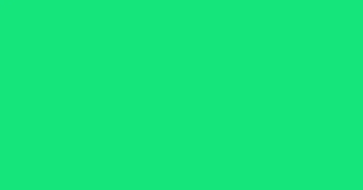 #14e57a malachite color image
