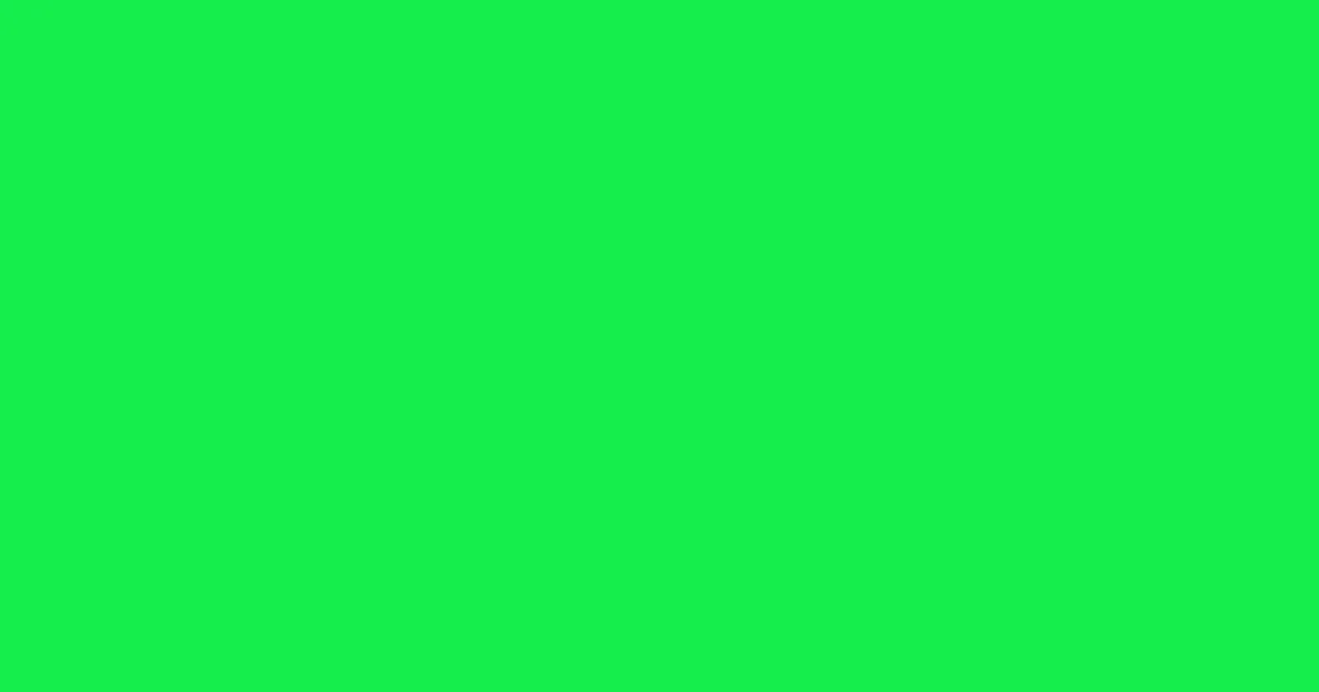 #14ee4c malachite color image