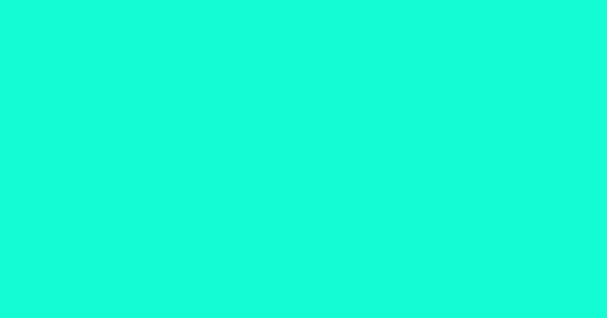 #14fcd5 bright turquoise color image