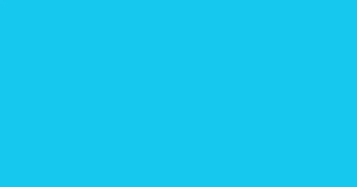 #15c8ed bright turquoise color image