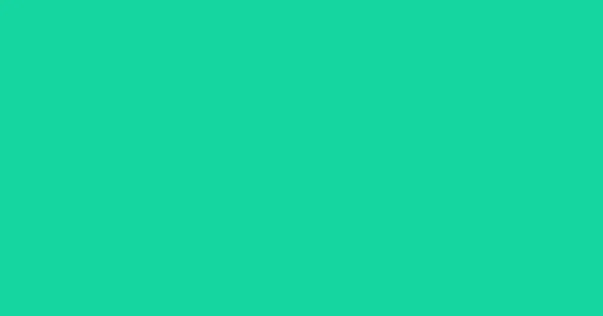 #15d69f caribbean green color image