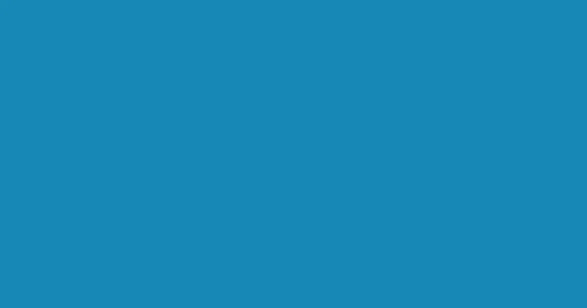 #1688b5 teal blue color image